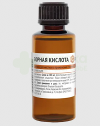 Борная кислота р-р местн спирт 3% 25мл №1