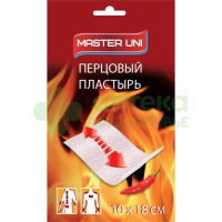 Пластырь перцовый Мастер юни 10х18см перф