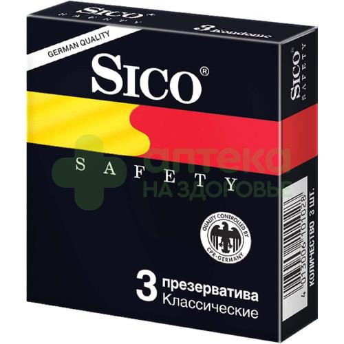 Презервативы Сико/Sico сафети классические №3