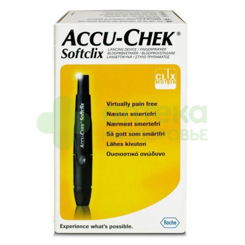 Акку-чек софткликс ручка д/прокалывания пальца + ланцеты №25