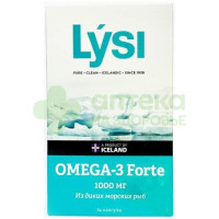 Лиси рыбий жир из диких морских рыб Lysi омега-3 форте капс. №64