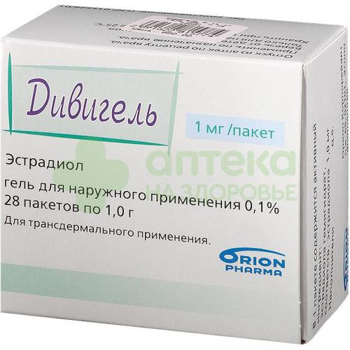 Дивигель гель д/наружн. прим. 0,1% 1г №28