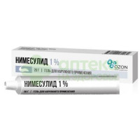 Нимесулид гель д/наружн. прим. 1% 20г №1