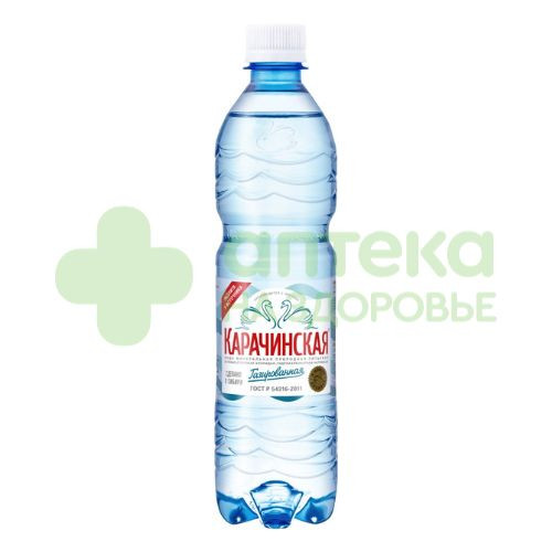 Вода минеральная Карачинская 500мл газ  (пэ)