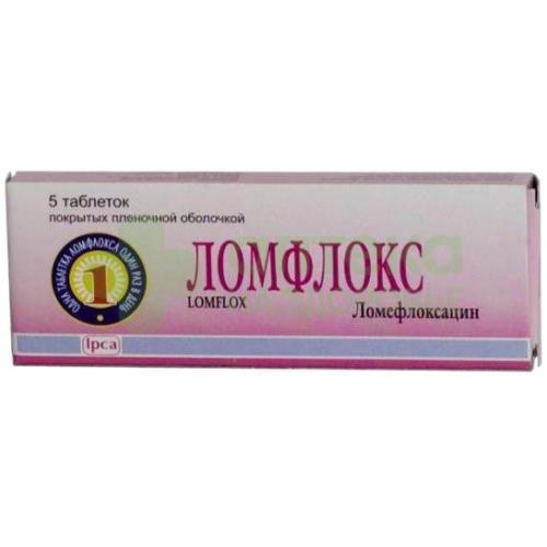 Ломфлокс таб. п.п.о. 400мг №5