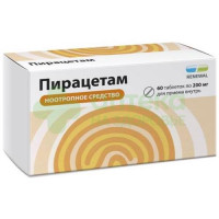 Пирацетам таб. п.п.о. 200мг №60