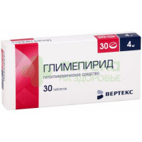 Глимепирид-Вертекс таб. 4мг №30