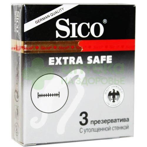 Презервативы Сико/Sico extra safe с утолщенной стенкой №3