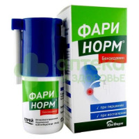 Фаринорм бензидамин спрей д/местн. прим. доз. 0,255мг/доза 176доз 30мл