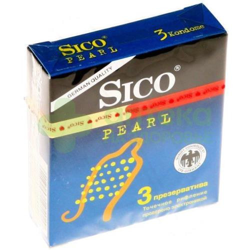 Презервативы Сико/Sico перл точечное рифление №3