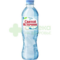 Вода минеральная Святой источник 500мл б/газ  (пэ)