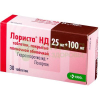 Лориста НД таб. п.п.о. 25мг+100мг №30
