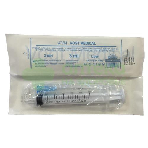Шприц VM 3-х комп 3мл №1  (23G 0,6 x 30мм)