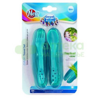 Канпол набор столовых приборов в дорогу ложка-вилка  (74/019)