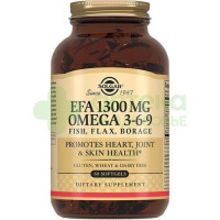 Солгар комплекс жирных кислот 1300 омега 3-6-9 №60