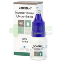 Тизоптан капли гл. 0,3мг+5мг/мл 3мл №1