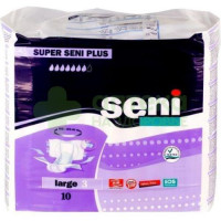 Подгузники Супер сени плюс (3) лардж №10  (100-150см/2700мл)