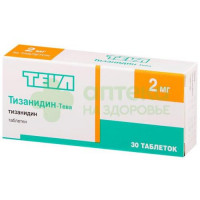 Тизанидин-тева таб. 2мг №30