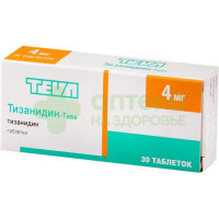Тизанидин-тева таб. 4мг №30