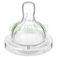 Пома соска силикон классик д/густой пищи 6+мес №1  (411)