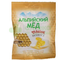 Виталор леденцы на основе трав вит С-альпийский мед 60г