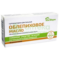 Облепиховое масло супп. рект. 500мг №10