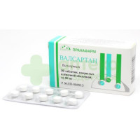 Валсартан таб. п.п.о. 80мг №30