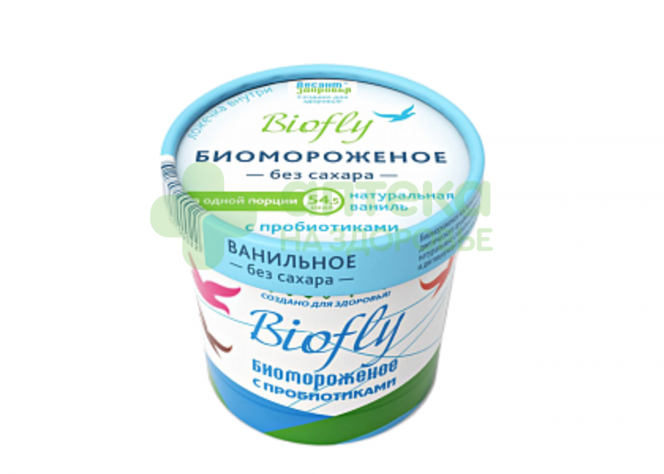 Биомороженое биофлай натуральная ваниль б/сах 45г