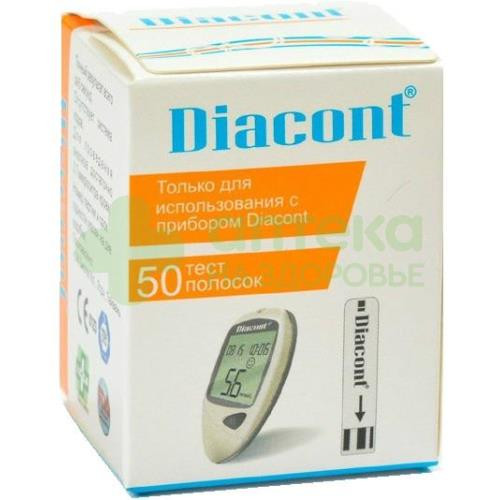 Диаконт/diacont тест-полоски д/глюкометра №50