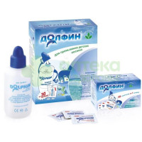 Долфин устройство д/промывания носа д/детей 120мл+ср-во 1г N30