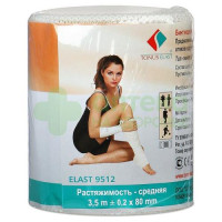 Бинт эластичный СР 3,5мх8см 9512  (застежка)