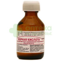 Борная кислота р-р местн спирт 3% 25мл №1