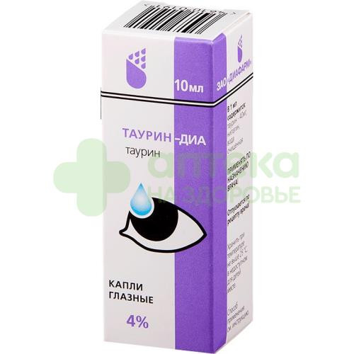 Таурин-Диа капли гл. 4% 10мл №1  (фл кап)