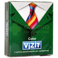 Презервативы визит/vizit колор цветные ароматизированные №3