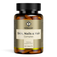 Тетралаб/tetralab комплекс д/кожи волос и ногтей таб. п.о 1700мг N60