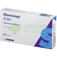 Монтелар таб. жев. 4мг №28