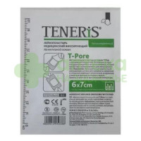 Пластырь Тенерис/teneris t-pore i.v. 6х7см неткан  (впитыв подушечка)