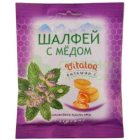 Виталор леденцы на основе трав вит С-шалфей-мед 60г