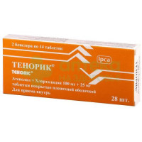 Тенорик таб. п.п.о. 100мг+25мг №28