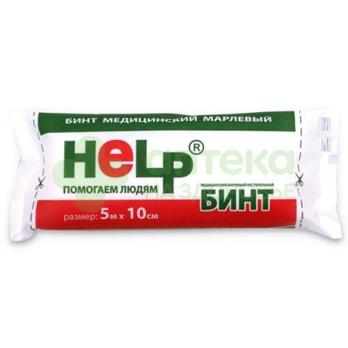 Бинт марлевый н/стер 5мх10см хелп пл36  (инд уп)