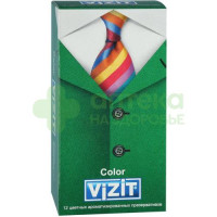 Презервативы визит/vizit колор цветные ароматизированные №12