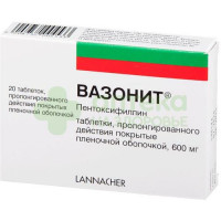 Вазонит таб.пролонг.п.п.о. 600мг №20