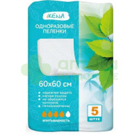 Пеленки впитывающие Икена/ikena алоэ 60х60 N5