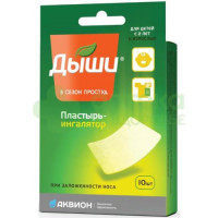 Дыши пластырь-ингалятор медицинский 6х5см N10