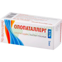 Олопаталлерг капли гл. 0,1% 5мл №1