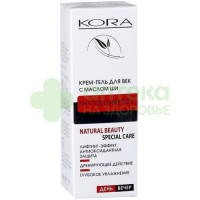 Кора/Kora крем-гель д/век масло ши против отеков и морщин 30мл №1  (41873)