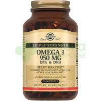 Солгар тройная омега-3 эпк и дгк капс. 950мг №50