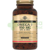 Солгар тройная омега-3 950мг эпк и дгк капс. 1950мг №100