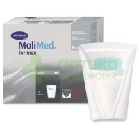 Прокладки урологич Молимед премиум актив д/мужчин N14 кармашек 217мл  (1686007)