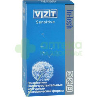 Презервативы визит/vizit hi-tech сенситив сверхчувствит контурные №12